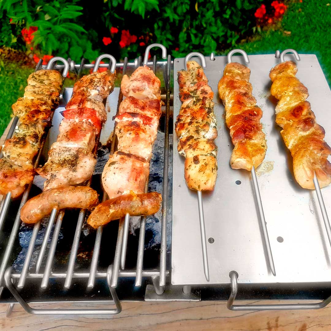 SET DE PINCHOS DE ACERO INOXIDABLE X3 TAMAÑO GRANDE